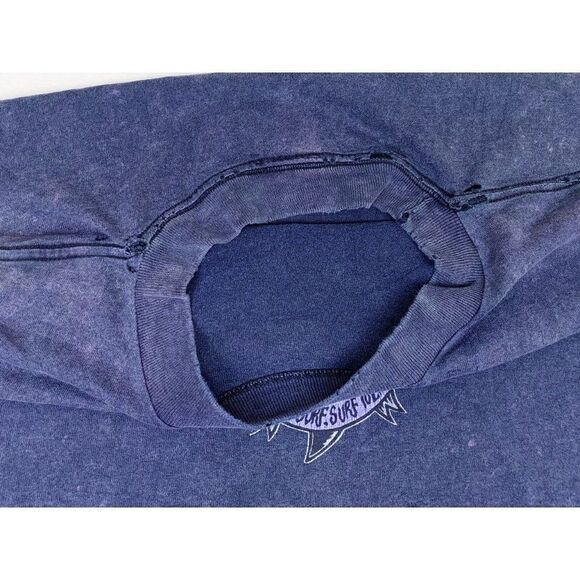 Vintage Maui and Sons T-Shirt Large Blue Tie Dye Stone Wash Single Stitch - Picture 8 of 11